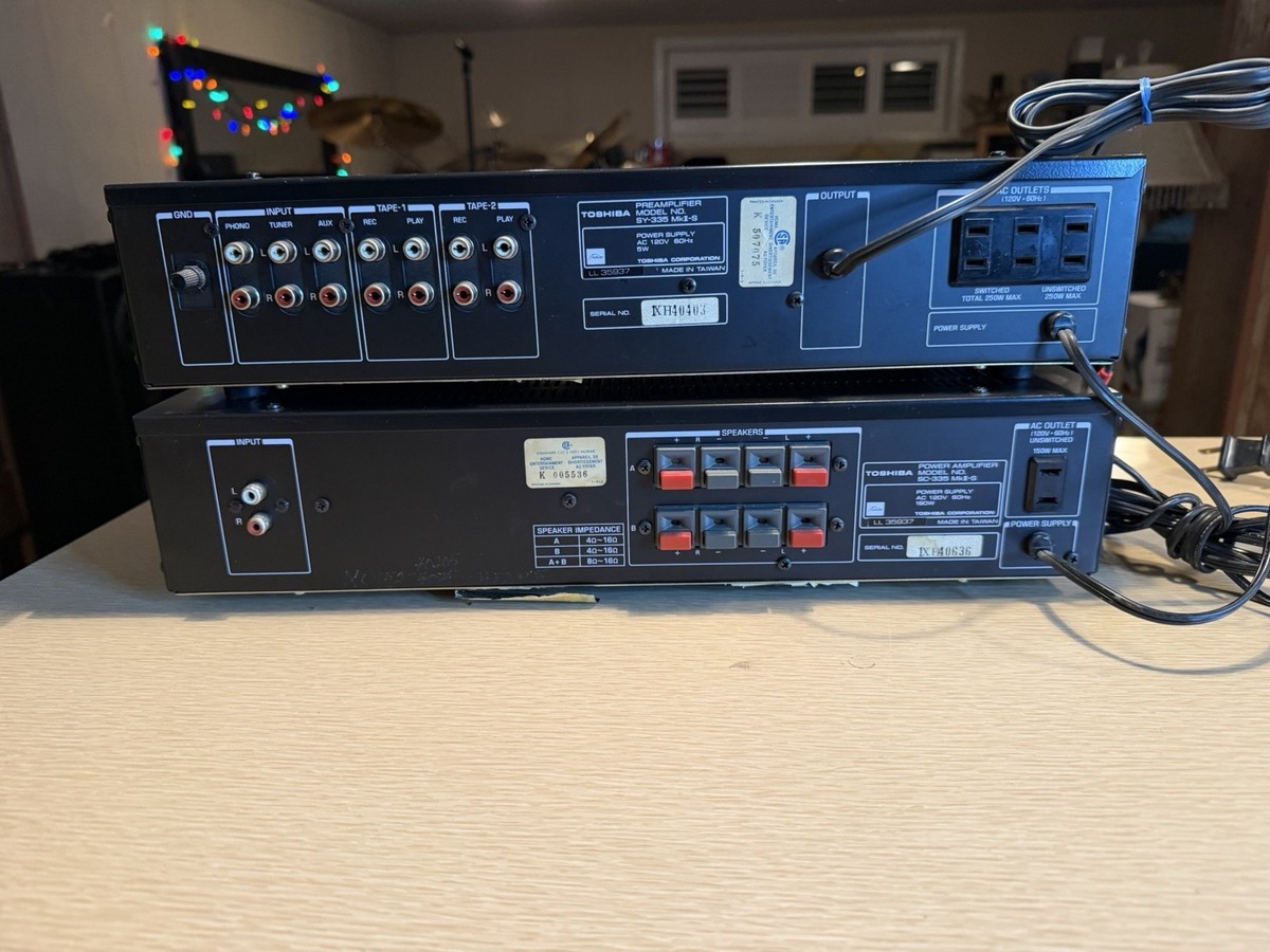 Toshiba AUREX SC-335 MK II Amp & Toshiba SY-335 MK II Preamp FULL