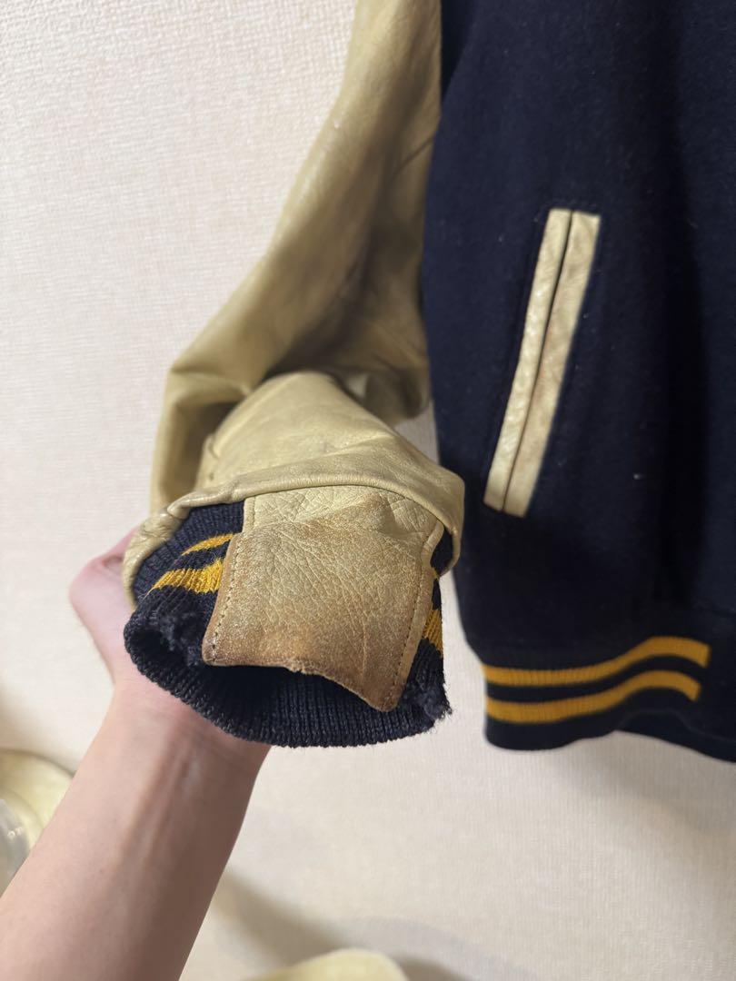 Golden Bear Stadium Jacket M Size Navy/Beige from Japan free