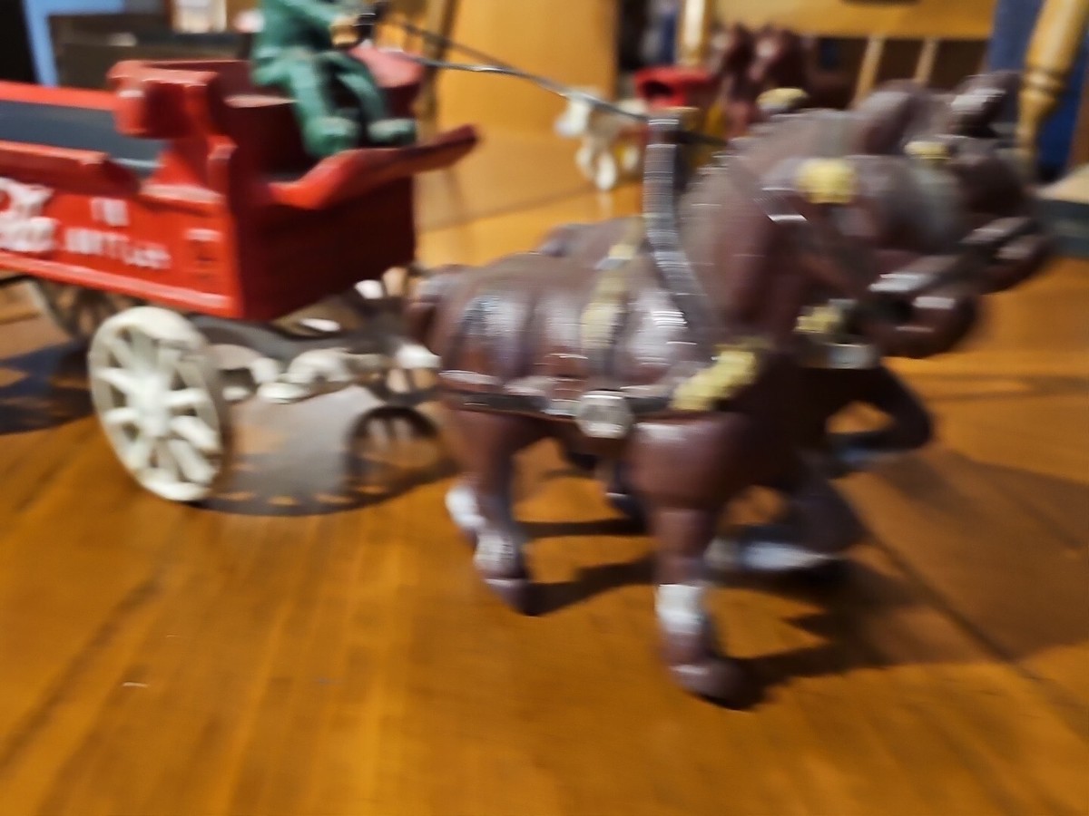 Vintage Cast Iron Horse Drawn Coca Cola Wagon | eBay