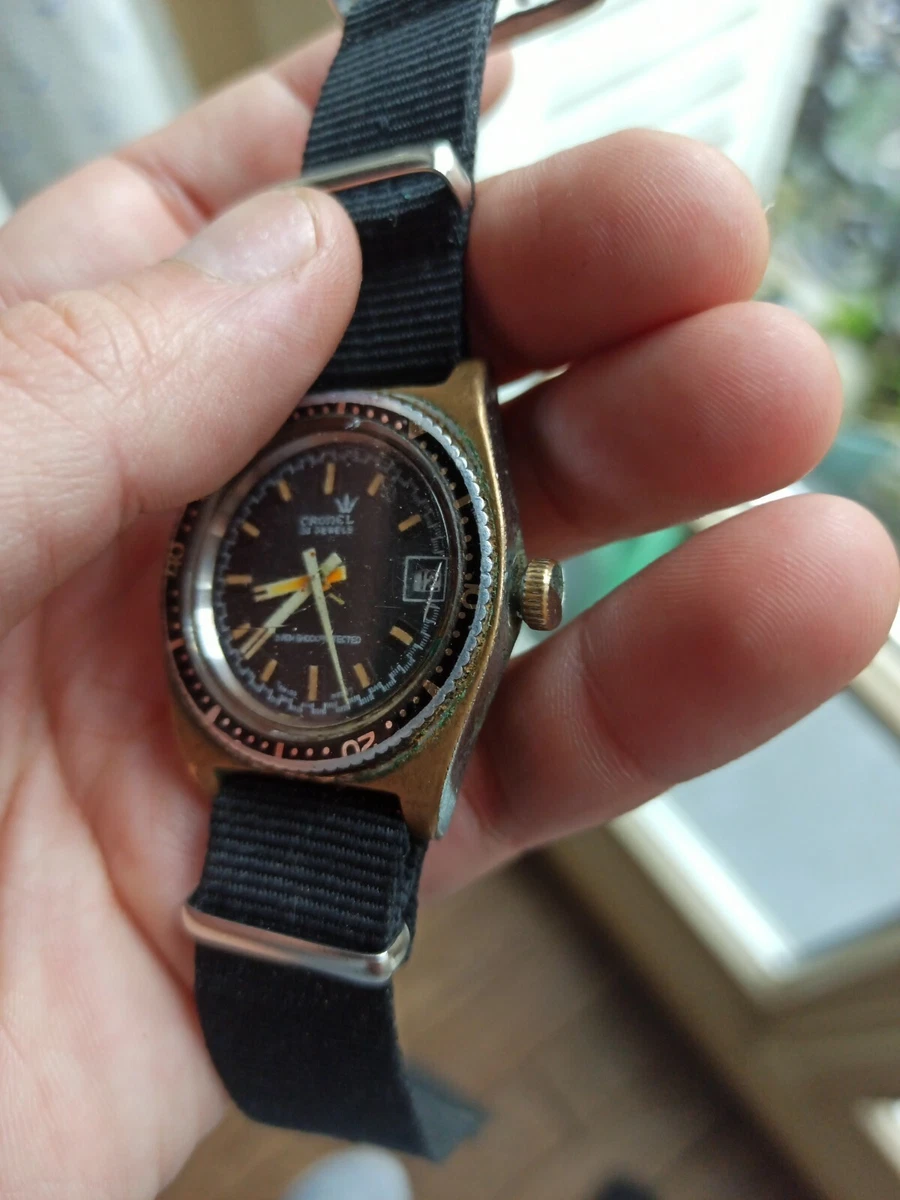 Cronel Mechanical Skin Diver Watch Works | eBay