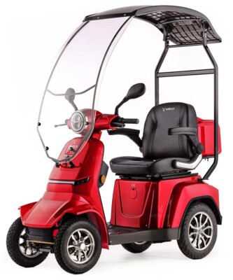 Elektromobil GRAVIS ROT mit Verdeck 1000W