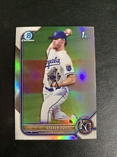 2022 Bowman Chrome Draft Refractor STEVEN ZOBAC 1st Bowman RC ROYALS #BDC-101