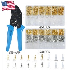 540X Assortment Spade Male Female Terminals Electrical Wire Crimp Connectors Kit
