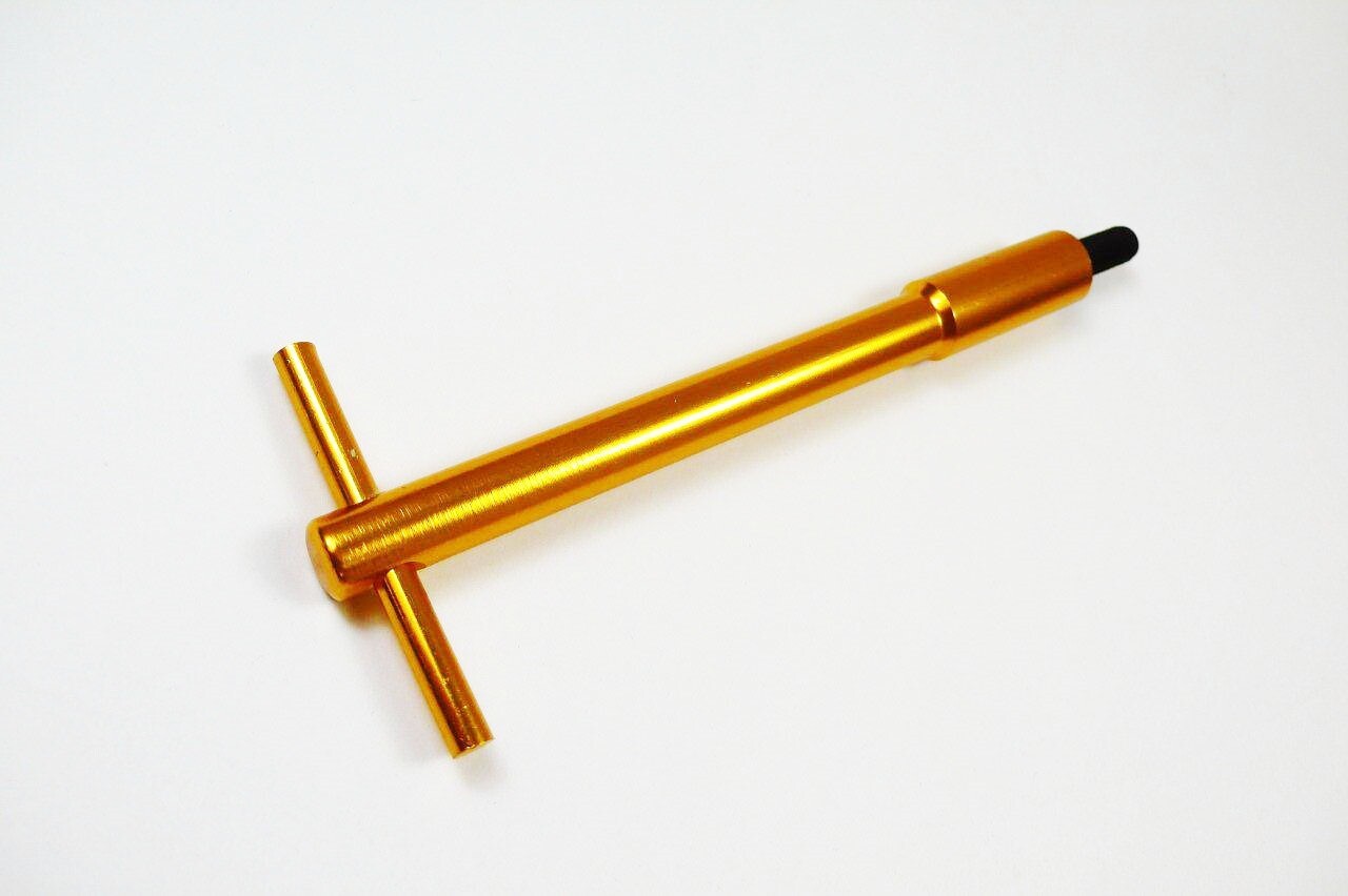 SB Chevy Gold Tall TBar Valve Cover Hold Down Kit SBC 283 327 350