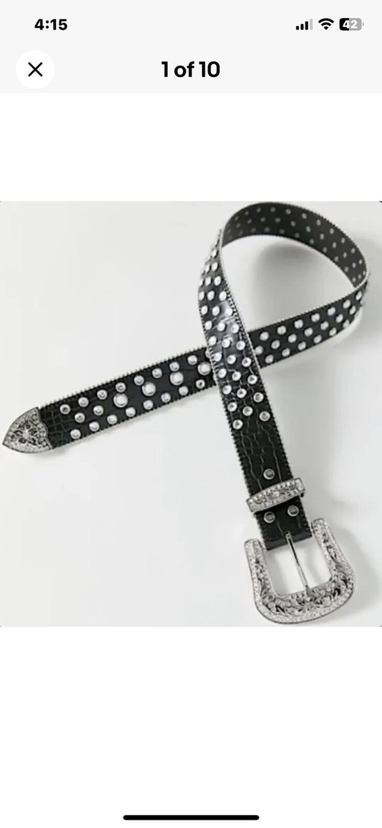 Urban Outfitters All Over Rhinestone Western Studded Belt