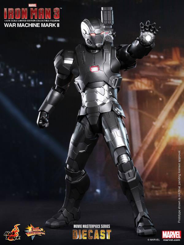 HOT TOYS SP Edition MMS198 IRON MAN 3 WAR MACHINE MARK 2 Diecast
