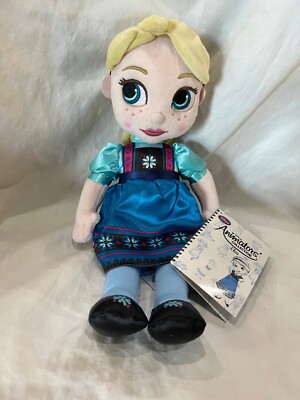 NWT Disney Store Frozen Elsa Plush Animators' Collection 12'' Doll Toy