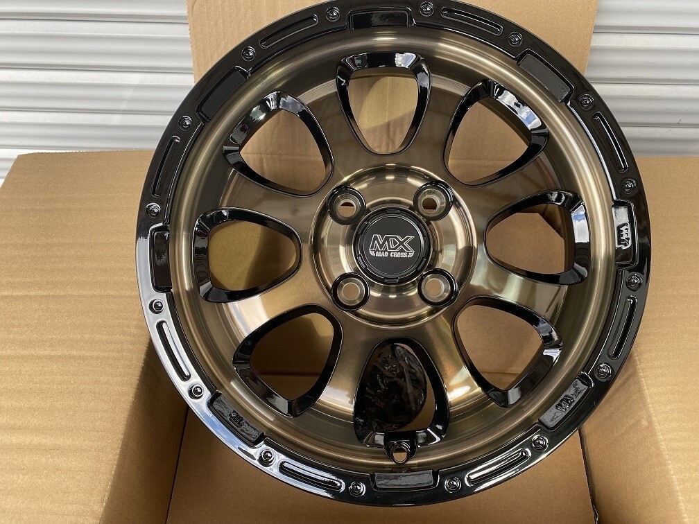 JDM wheels 14inch Set of 4 MAD CROSS BRC/BK Acty Carry Hijet