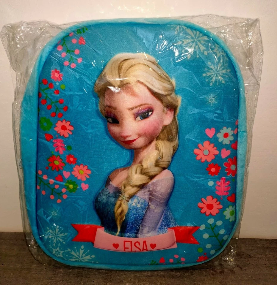 Zaino Frozen 3D Anna Elsa Escuela Niña Zainetto Bimba Azzurro Velluto Backpack - Imagen 1 de 1