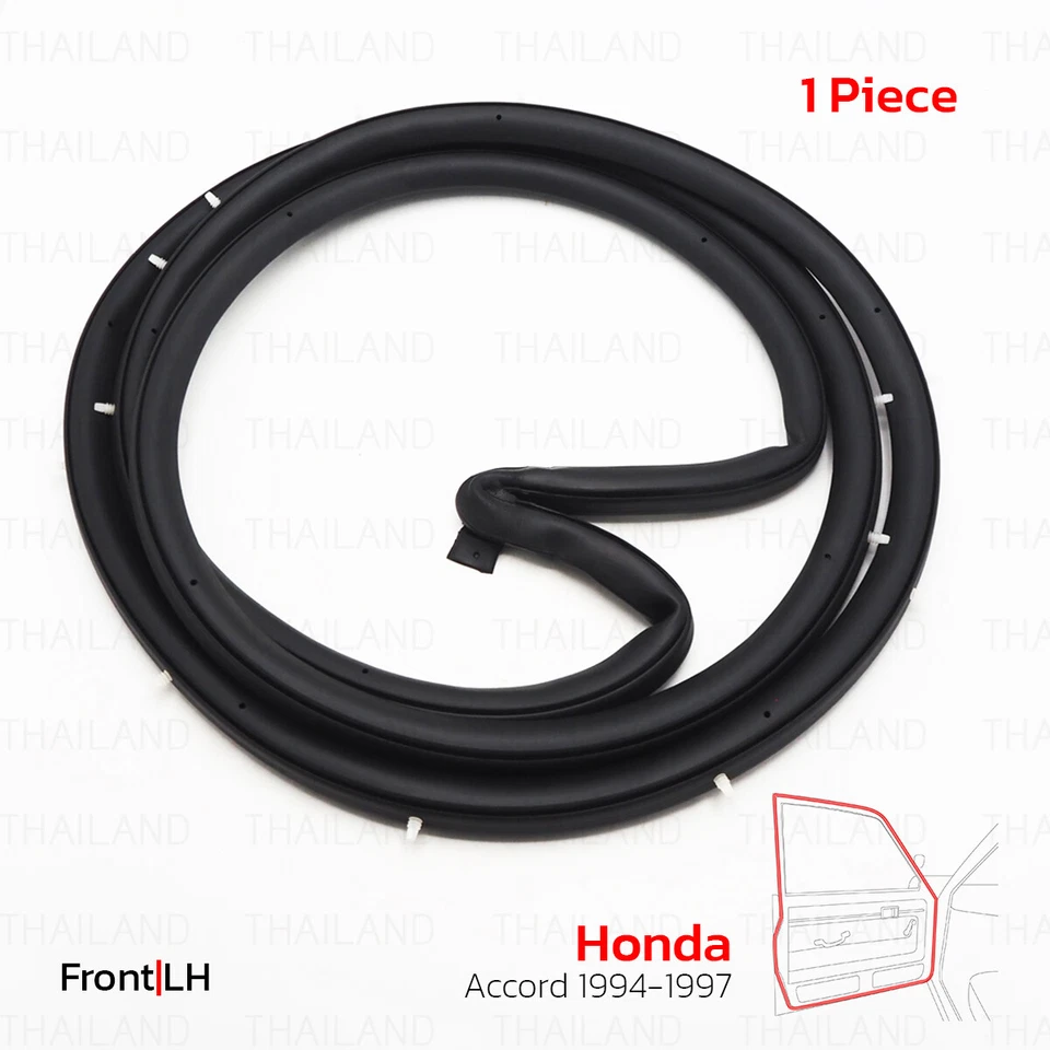Sello de goma para puerta delantera izquierda tira térmica para Honda Accord CD 4 puertas 1994-1997 Foto 3 de 4