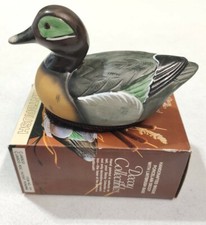 Vintage Rare Decoy Collectibles Jasco Ceramic Green Winged Teal Duck Lintbrush