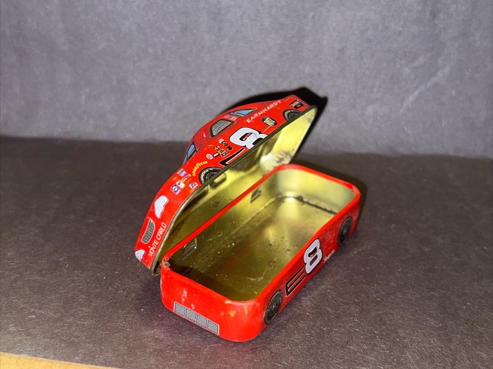 NASCAR #8 Race Car  Tin Collectible red candy tin Dale Earnhart
