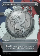 MTG - Arcane Signet - Fanart Borderless Style Card For EDH and Playtest