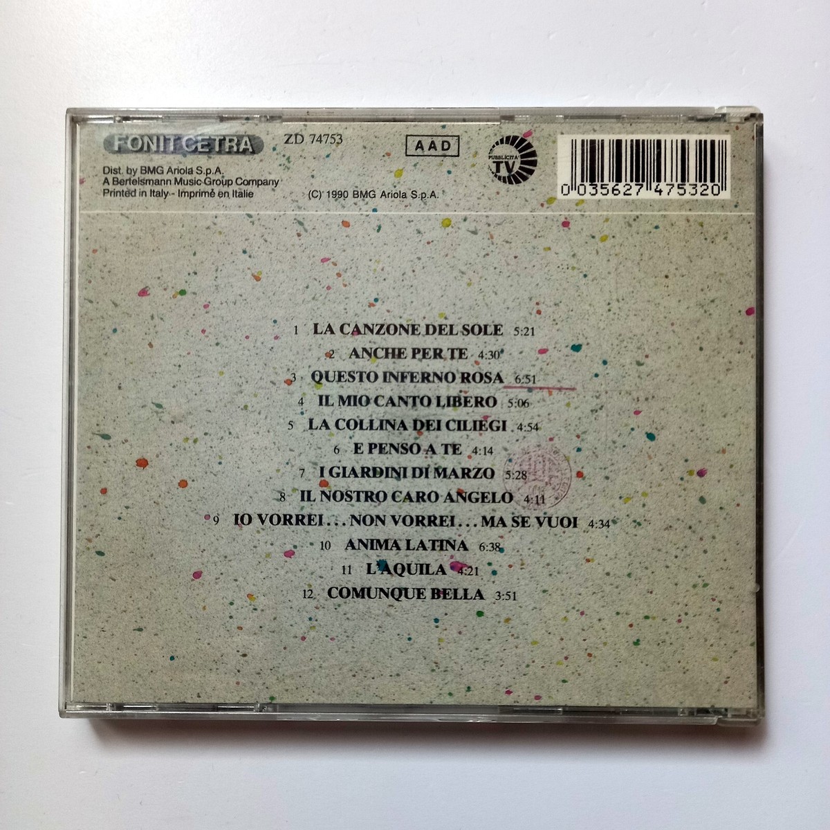 Lucio Battisti 2CD+DVD Il Nostro Canto〜 商品の説明イタリアの男性