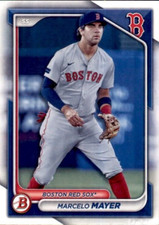 LOT OF 20 2024 BOWMAN BASE PAPER  PROSPECT BP44 MARCELO MAYER BOSTON RED SOX