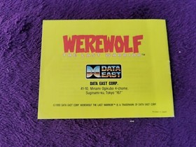 WEREWOLF Nintendo NES PAL B WERE WOLF 