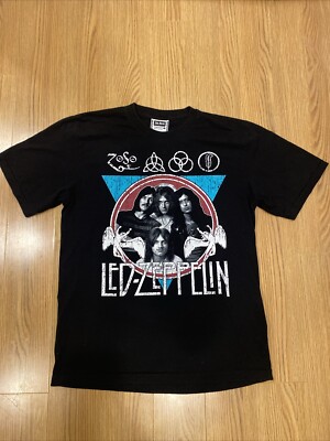 LED ZEPPELIN T-shirt The Roxx Tag LARGE Single Stitch Vintage Like New
