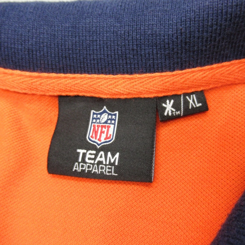 Camisa Polo De Colección Denver Broncos Para Hombres XL NFL Naranja Manga Corta Peso Medio Años 90 Foto 4 de 4