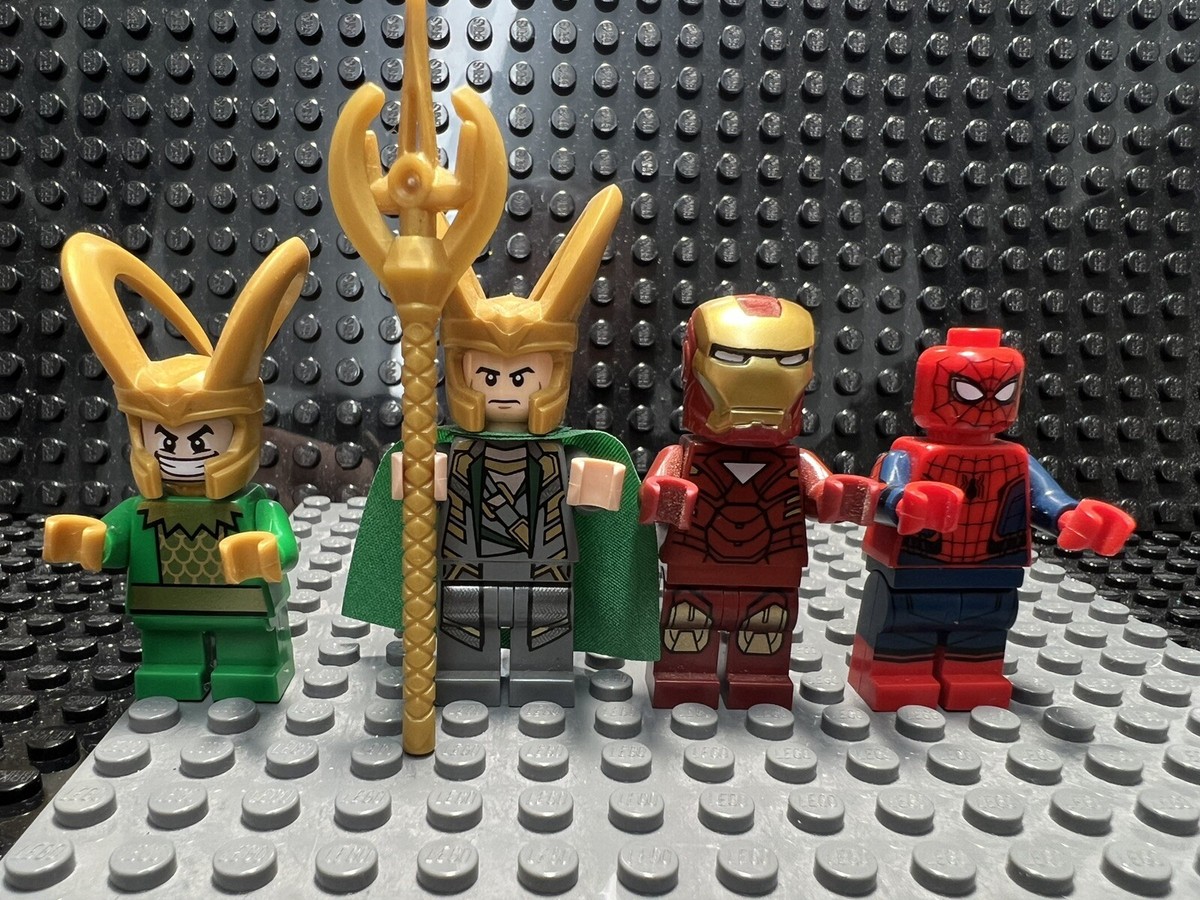 lego marvel minifigures lot Ironman Mark Loki Civil War Spider
