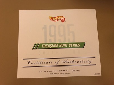 1995 hot wheels treasure hunt set