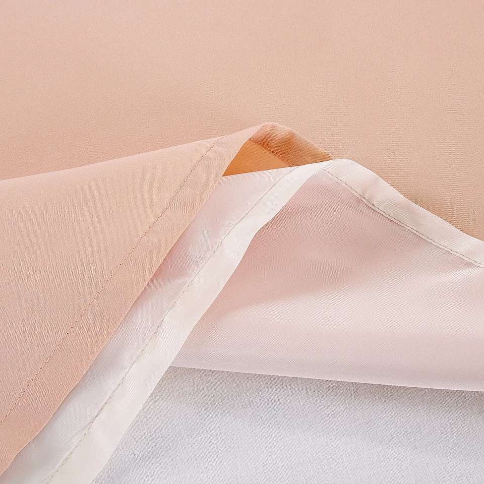 Juego de 4 cortinas de ventana bordadas flor de cerezo Linnea Collection Chezmoi Foto 4 de 4