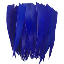 5" Shield Dark Blue Fletches Feather Fletching RW -50PCS