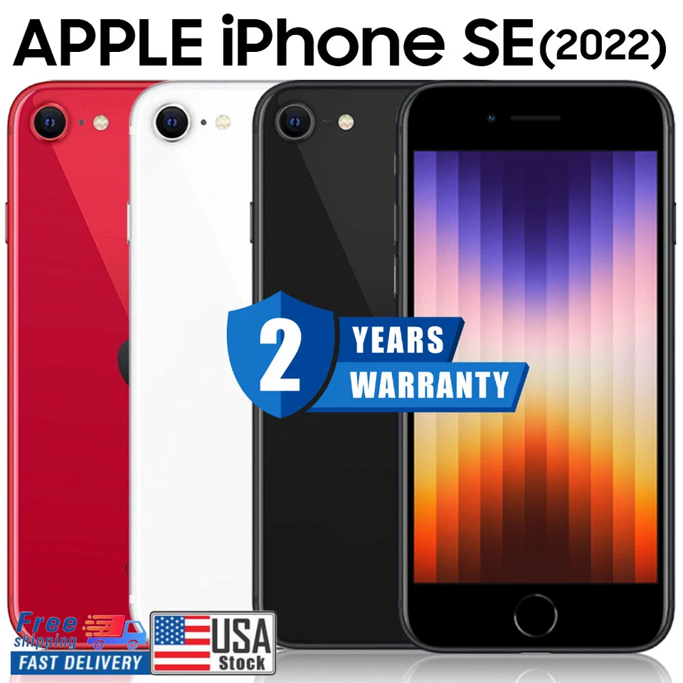 New Apple Iphone SE 3rd Gen 5G 256GB 128GB Factory Unlocked GSM CDMA Smartphones - Image 4 of 4