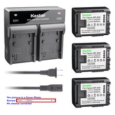 BP-808 CG-800 Battery or Dual Charger for Canon FS40, FS100, FS200, FS300, FS400