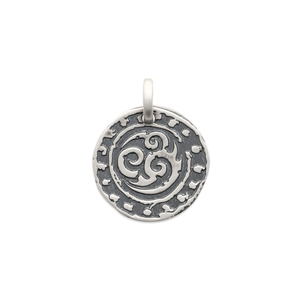 Pendentif tribal argent massif 925 ethnique idéal pour look bohème chic