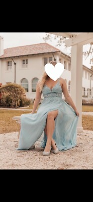 Light Blue Prom Dress Size Medium