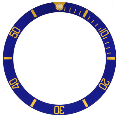 Bezel Insert fits ROLEX Submariner Blue Gold Number 16808