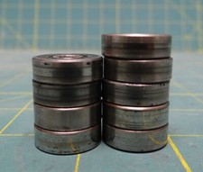 Lot of 9 Single Row Ball Bearings 0.236" ID, 0.7475" OD, 0.236" Thick