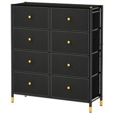 5/6/8 Schubladen Stoffkommode Schubladen Kommode Sideboard Schlafzimmer schwarz