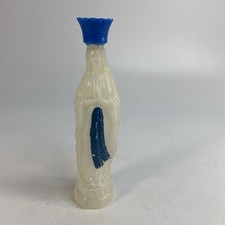 Vintage Holy Water Bottle Our Lady Of Lourdes St Bernadette Plastic Empty 6.25"