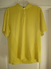 MEN'S NIKE GOLF FITDRY DRI-FIT POLO SHIRT YELLOW LARGE