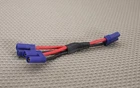 EC5 HIGH CURRENT SILICONE WIRE PARALLEL LIPO BATTERY ADAPTER 2 MALE 1 FEMALE