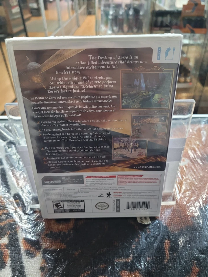 The Destiny Zorro Wii SEALED Free Shipping in Canada !!(see Desc) - Image 2 of 4