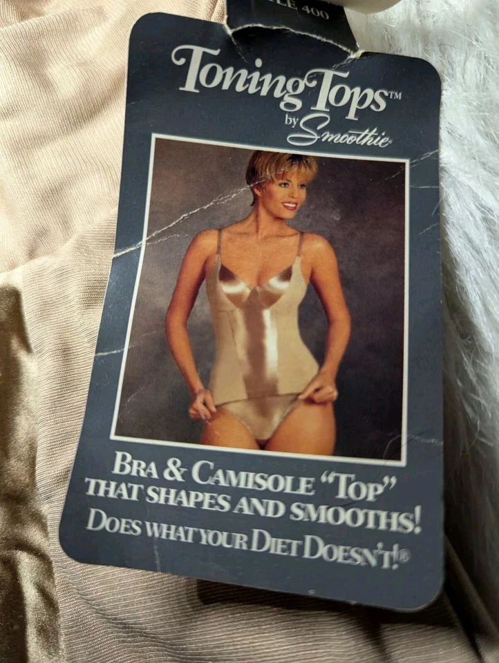 De Colección TOP TONIFICADO POR SMOOTHIE Sujetador Cami Top UNA PIEZA Beige PRENDAS MOLDEADORAS 34D Mujer Nuevo con Etiquetas Foto 3 de 4