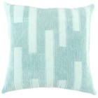 Rizzy Blue Transitional Monochromatic Cotton Throw Pillow Geometric T17859