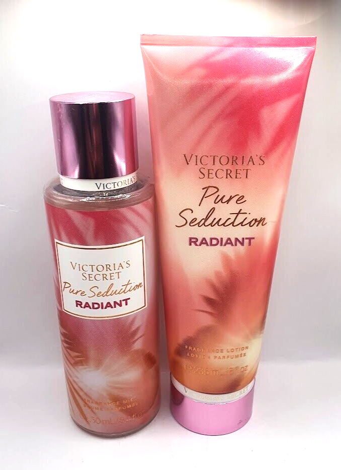 VICTORIA'S SECRET PURE SEDUCTION RADIANT BODY MIST & LOTION (SET
