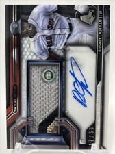 2016 Topps Strata Clearly Authentic Auto Relic Rusney Castillo /50