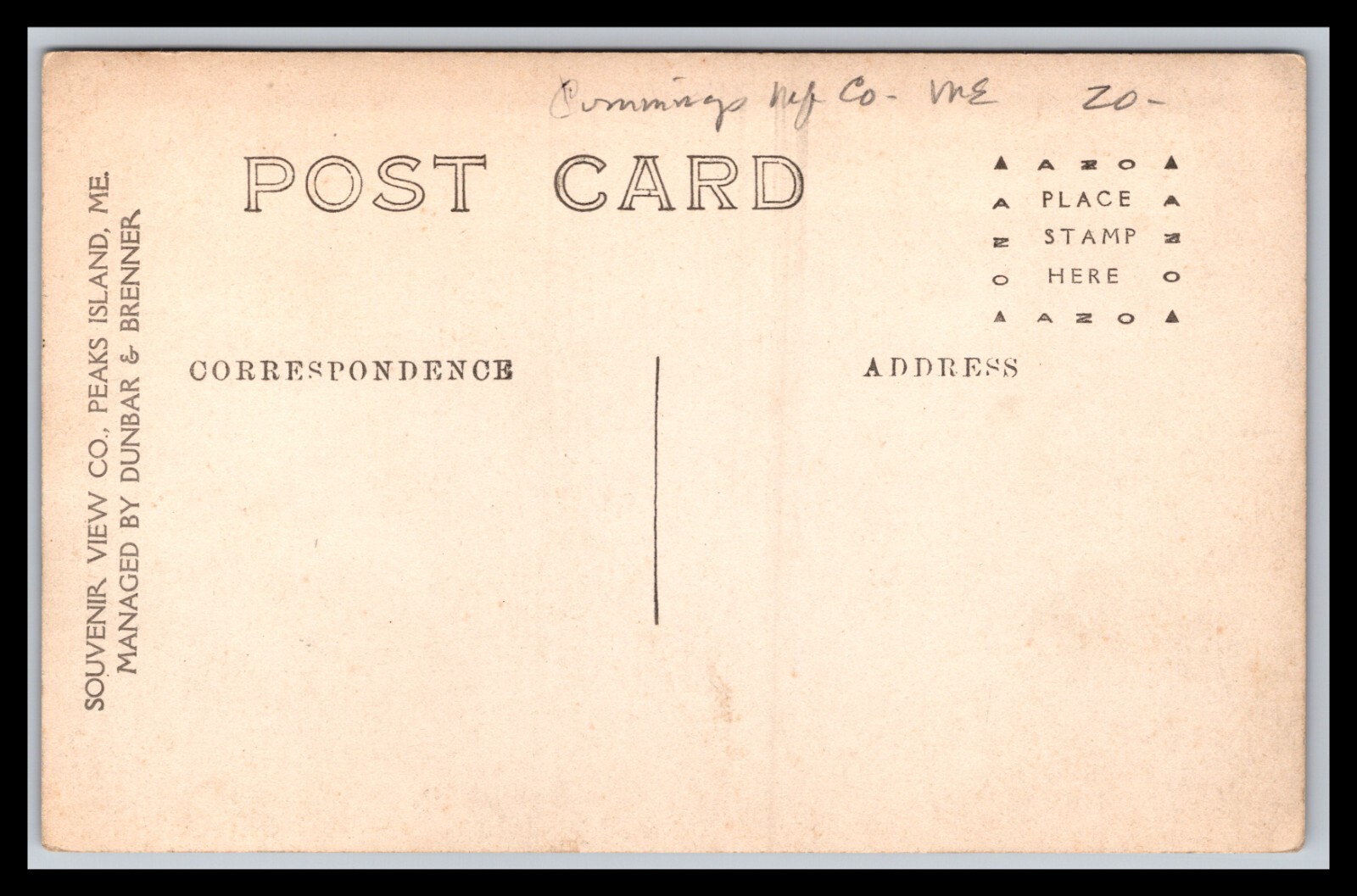 Post Card Maine Cummings Manufacturing Company Calais, ME eBay