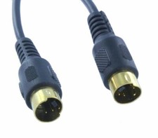 Black 5-6 ft Feet S-Video 4 Pin Male to Male Cord Cable For DVD HDTV