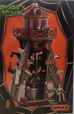 Lemax Spooky Town 2020 Spooky Springs Water Tower #93410 New
