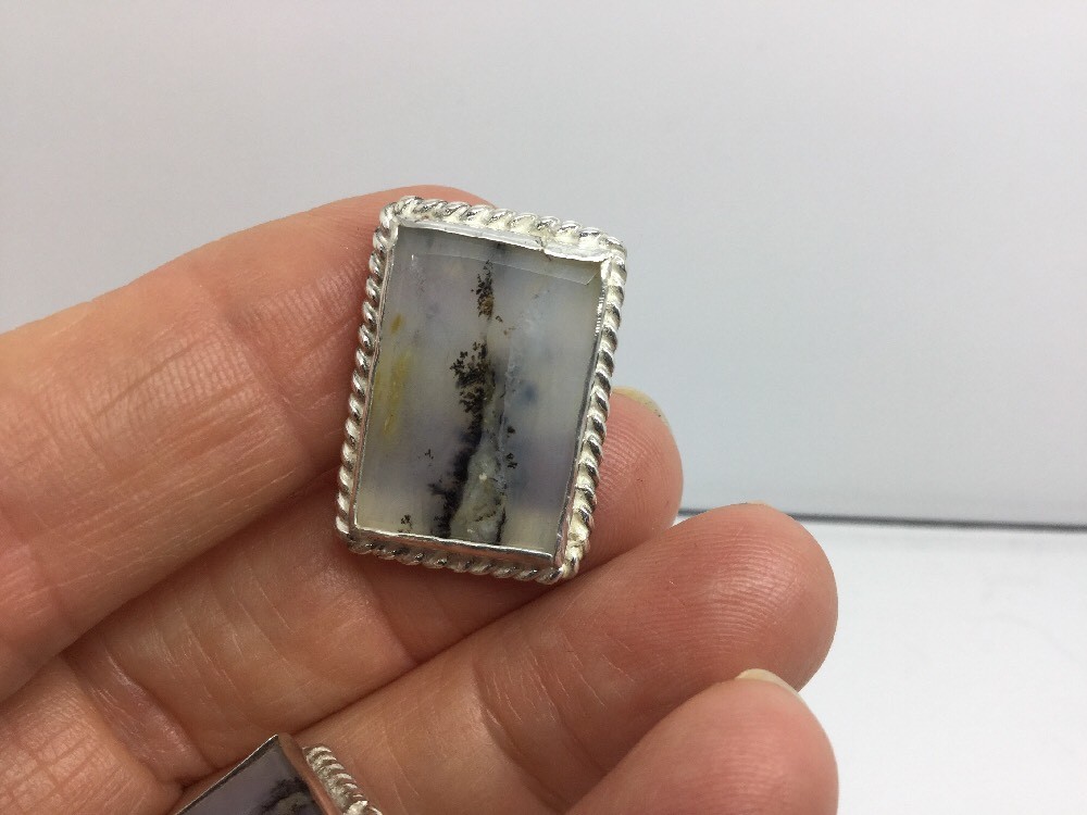 RECTANGULAR SHAPE QUARTZ STERLING SILVER EARRINGS - image 7