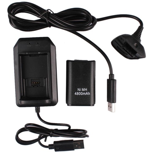 Cavo per controller wireless XBOX360 Nero Console cables