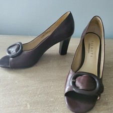 Talbots Vintage Brown Classic Open Toe Pumps