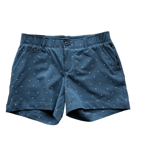 NEW! NWT Under Armour Womens Golf UA Links Printed Shorts Size 4