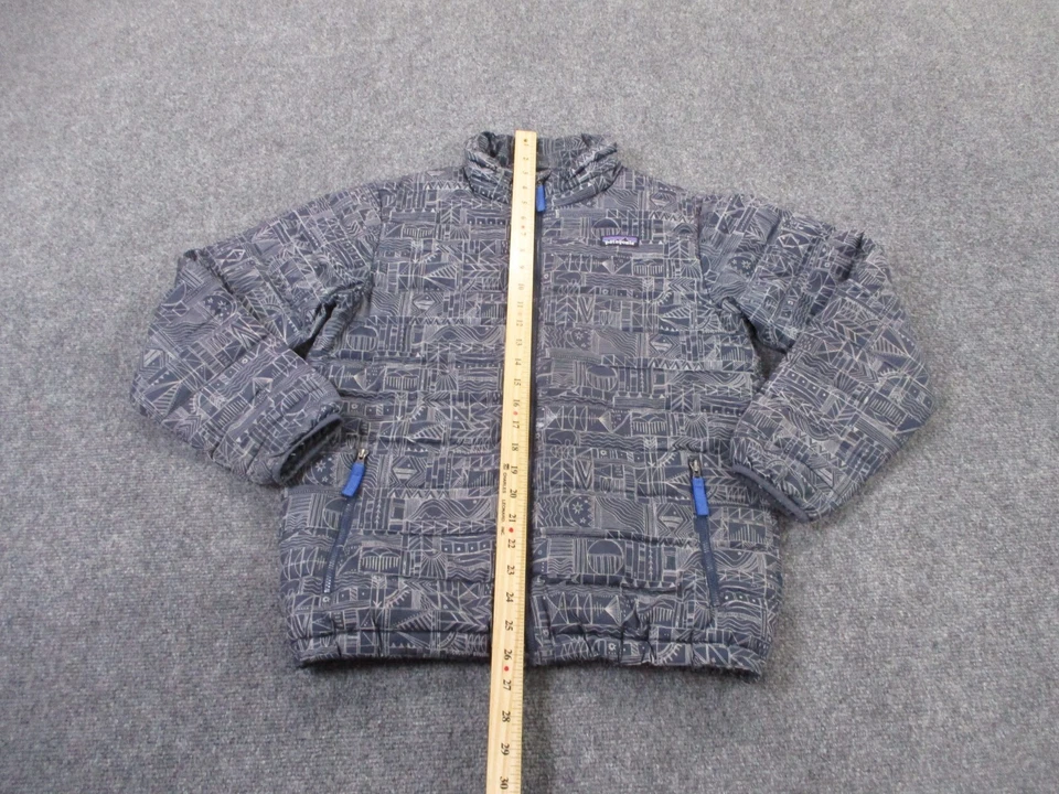 Chaqueta Patagonia Niño XL 14 Puffer Pato Plumón Suéter Estampado Azteca Exterior 68245 Foto 3 de 4