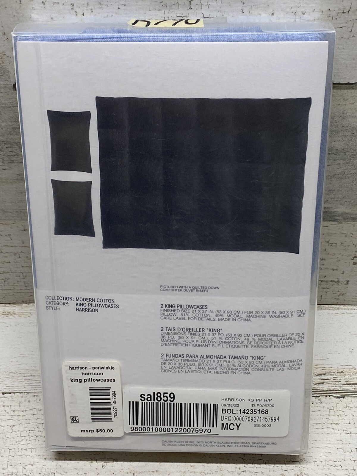 Calvin Klein Modern Cotton Harrison Set of 2 King Pillowcases